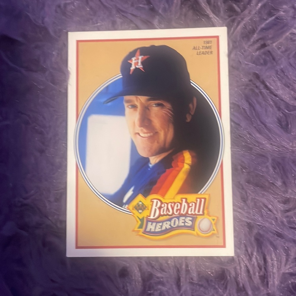 Nolan Ryan Baseball Hero’s card
